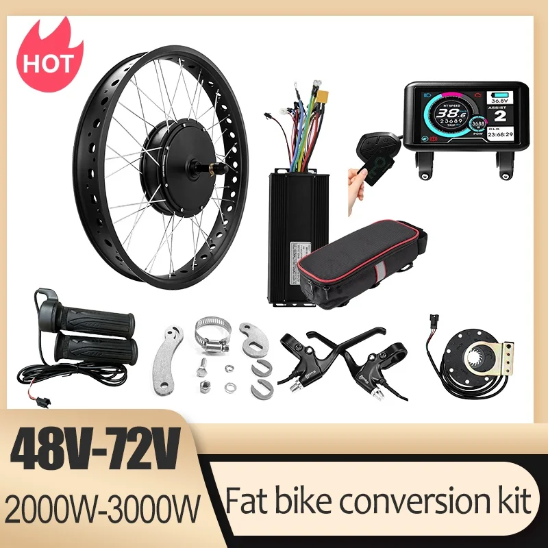 72V 3000W Snow Bike Conversion - đánh giá và giá Ebike Conversion Kit 72V 3000W