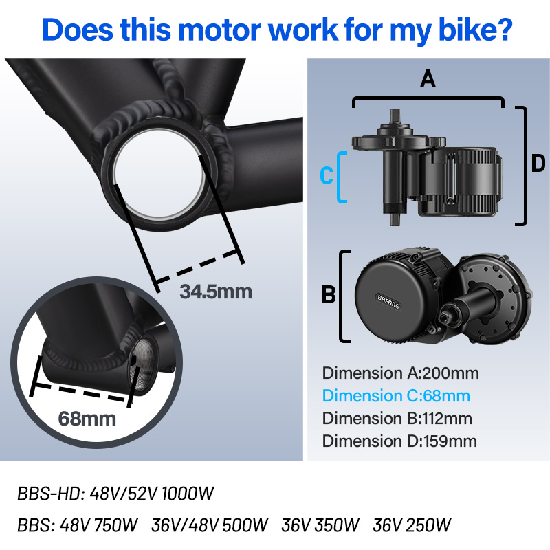 BAFANG BBSHD BBS01 BBS02B BBS0 - đánh giá và giá Bafang Bbshd 1000W Conversion Kit