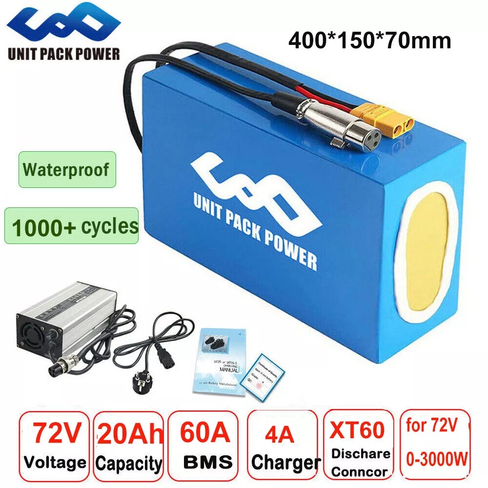 72V 40AH Ebike Battery Pack  2 - đánh giá và giá Electric Bicycle Battery 72V 30Ah